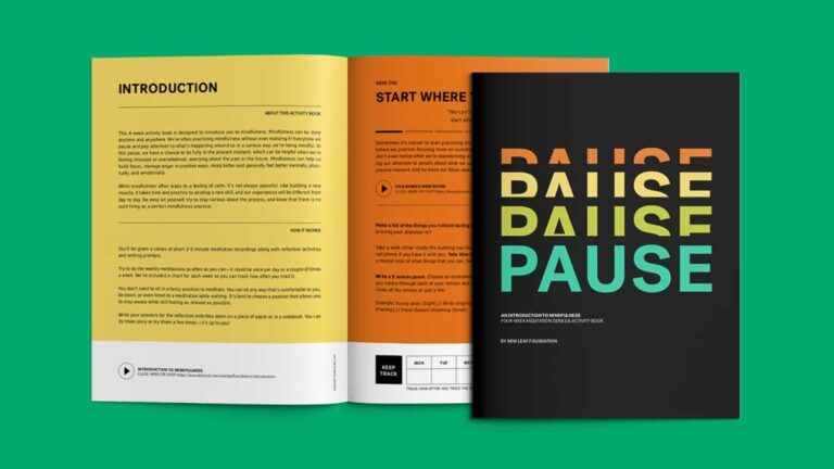 New Leaf Foundation Pause an Introduction to mindfulness